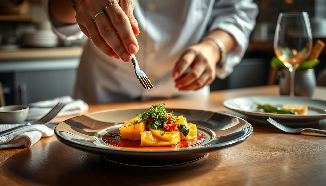 Seasonal meal prepared in a home kitchen